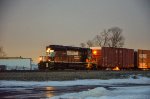 NS SD40-2 Locomotive in the yard